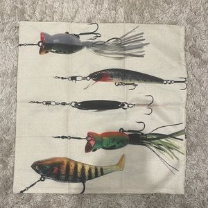 New in package fishing lure pillowcase cover